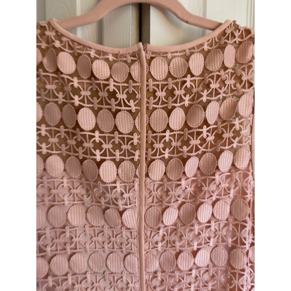 Lauren Ralph Lauren Blush Lace Dress Size 10 NWT Wedding Guest MSRP $170 - Picture 5 of 6